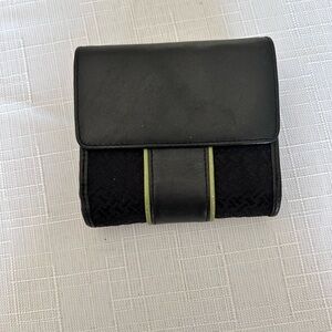 Stylish Talbots Black and Green Wallet
